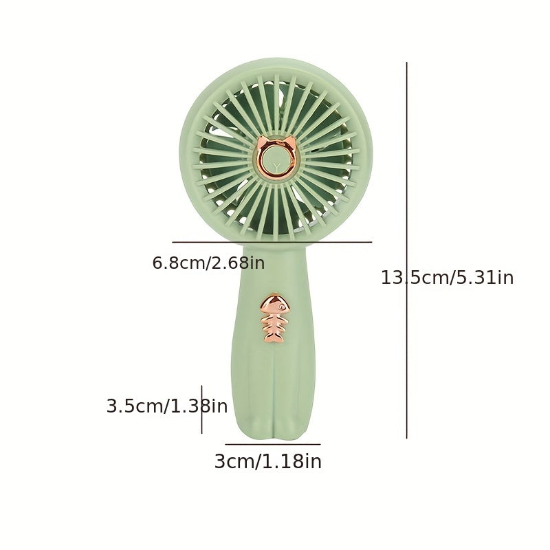 Stay cool this summer with the TOOP Cartoon Mini Handheld Fan! This adorable fan features a built-in light, durable ABS material, and a USB rechargeable 500mAh lithium battery. Perfect for on-the-go or desktop use, this portable fan makes a cute and