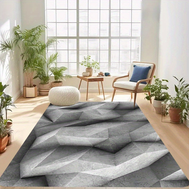 1 Piece of Modern 3D Illusion Doormat - Non-Slip, Easy to Clean, Made of Thick 1.1cm Polyester Fiber, Anti-Fatigue Kitchen Mat, Suitable for Living Room, Entryway, Balcony, Home Decor