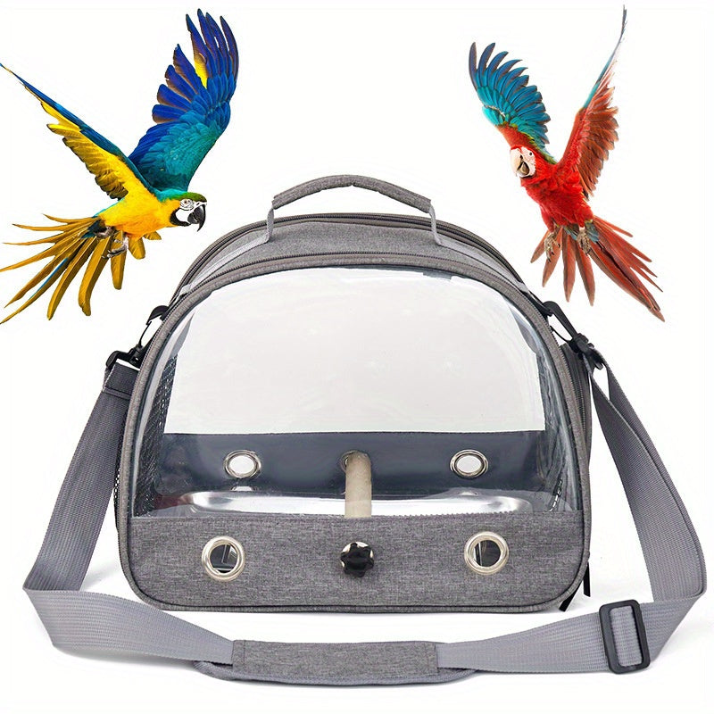 Portable bird bag made of Oxford cloth, suitable for small pets like parrots and pigeons for outdoor use. Can be used for various bird species.