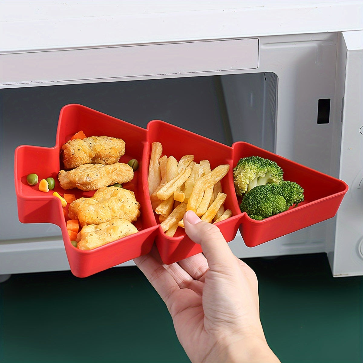 Christmas Tree Snack Tray perfect for serving nuts and fruits or candies at home, office, or parties. Great for Christmas decorations.