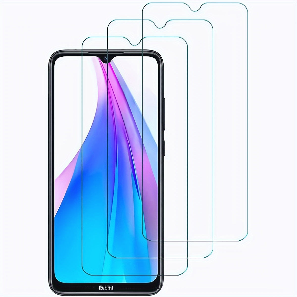 3 tempered glass screen savers for Redmi 7 to 13 and Note 7 Pro to 13 Pro models.