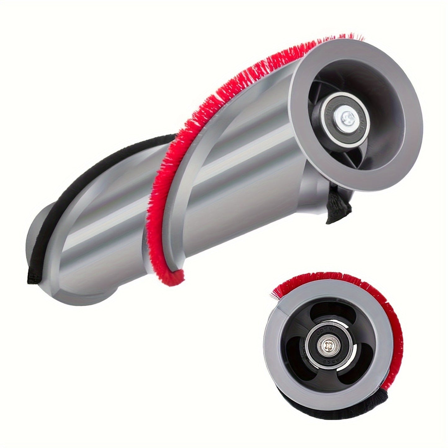 Upgrade your Dyson V11 Cordless Vacuum with this top-rated Durable Roller Brush Replacement. Featuring easy installation, red bristles, and a black base, this floor-cleaning attachment is designed to efficiently clean your floors. Compatible with part