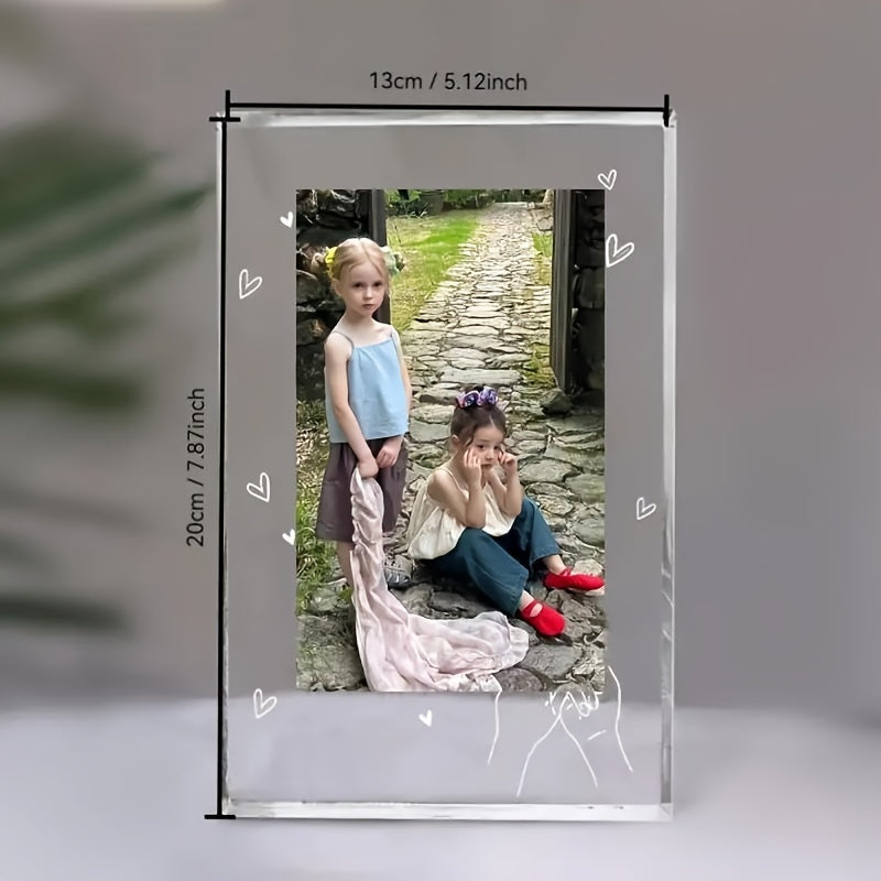 Personalized Acrylic Photo Plaque - Perfect Present for Close Friends, Graduation, Milestones, Birthdays, and Special Occasions - Modern Frameless Photo Display, Customized Memento for Cherished Moments - No Electricity Required