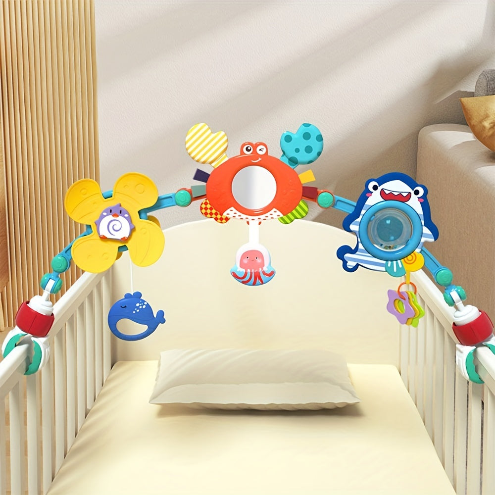 Infant Queen Toy Bed Bell for Newborns, Suitable for 0-1 Year Olds, can be Hung on Car Safety Seats or Baby Strollers for Comfort and Education