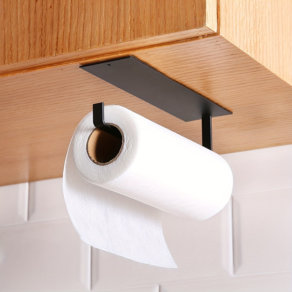 Kitchen paper towel holder made of stainless steel - Simple installation without the need for drilling, measures 27cm/10.62in