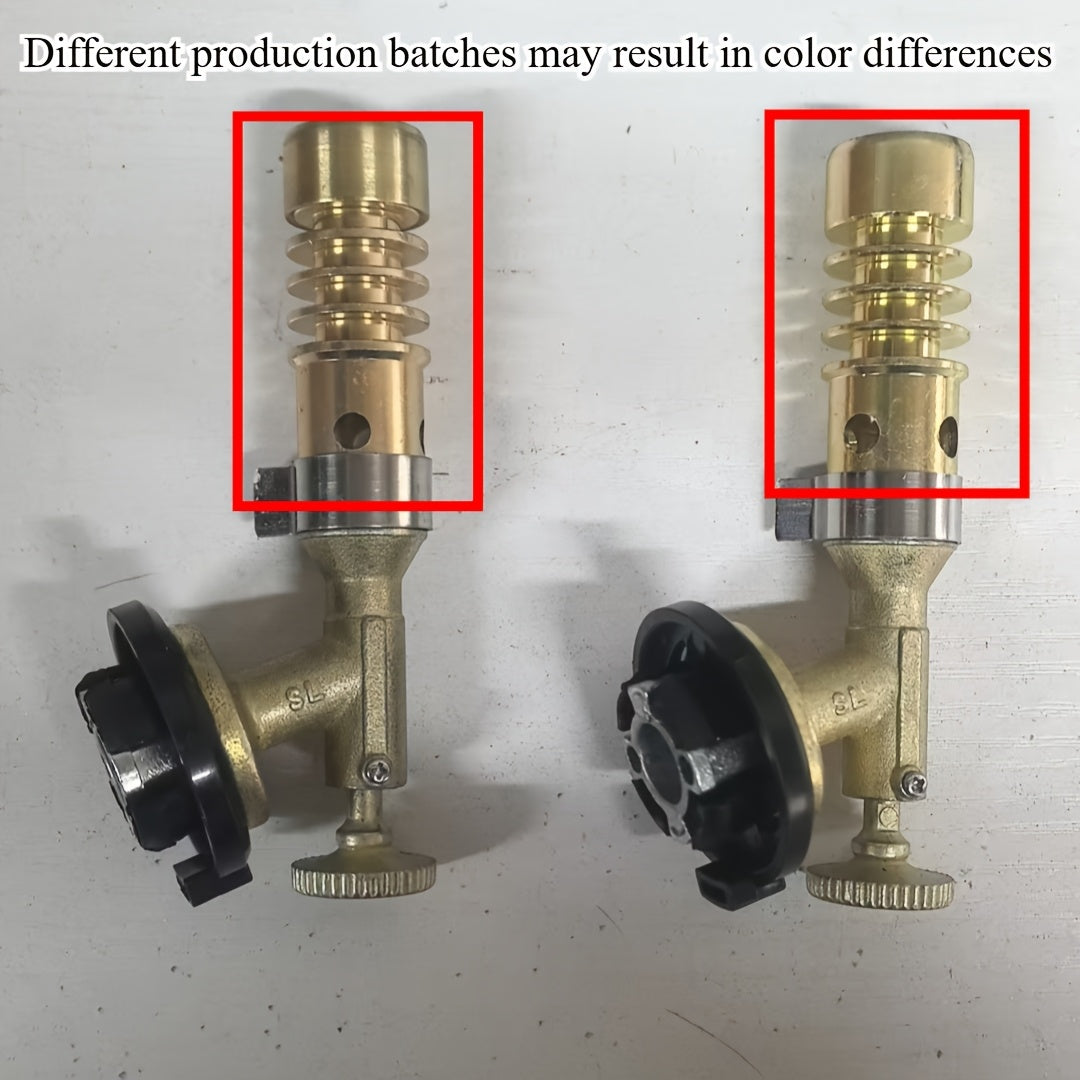 Dual-Tube Copper Flame Gun for BBQ, Welding & Soldering - Portable and Durable with Adjustable Spray Nozzle and Polybeebeenet Design for Efficient Heat Transfer.