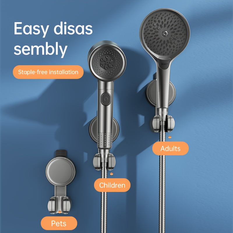 Musurjoy's Adjustable Suction Cup Shower Head Holder is easy to install without drilling. It is a great addition to your bathroom decor and makes a perfect gift for Thanksgiving or Christmas.