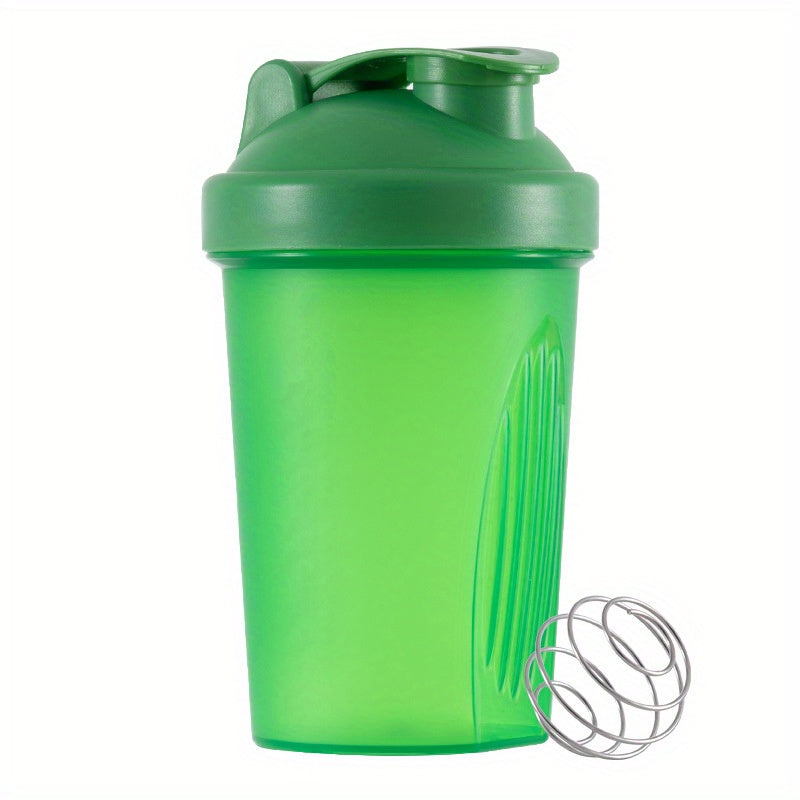 Multicolored 1pc Plastic Shaker Cup with Stirring Ball, ideal for fitness and workouts (13.5oz/400ml)