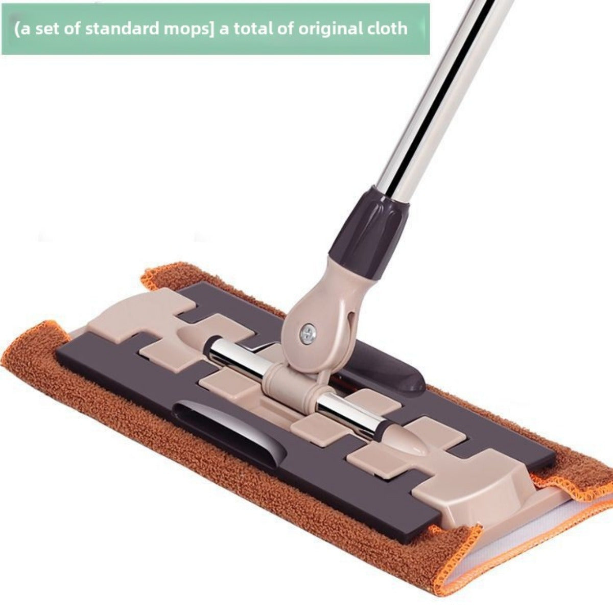 Adjustable handle makes this versatile microfiber flat mop ideal for cleaning hardwood, tile, and glass surfaces, whether wet or dry.