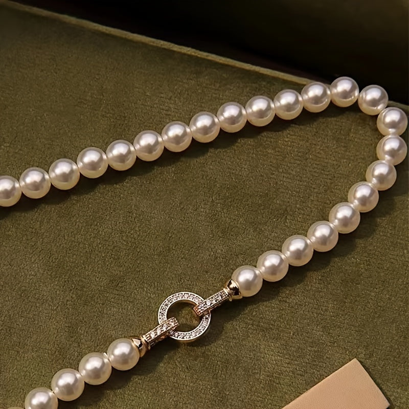 Stylish Boho Freshwater Pearl Necklace with December Birthstone, 925 Silver Clasp, Natural Stone, Elegant Design for Everyday and Special Occasions, Perfect Mardi Gras Gift for Both Men and Women