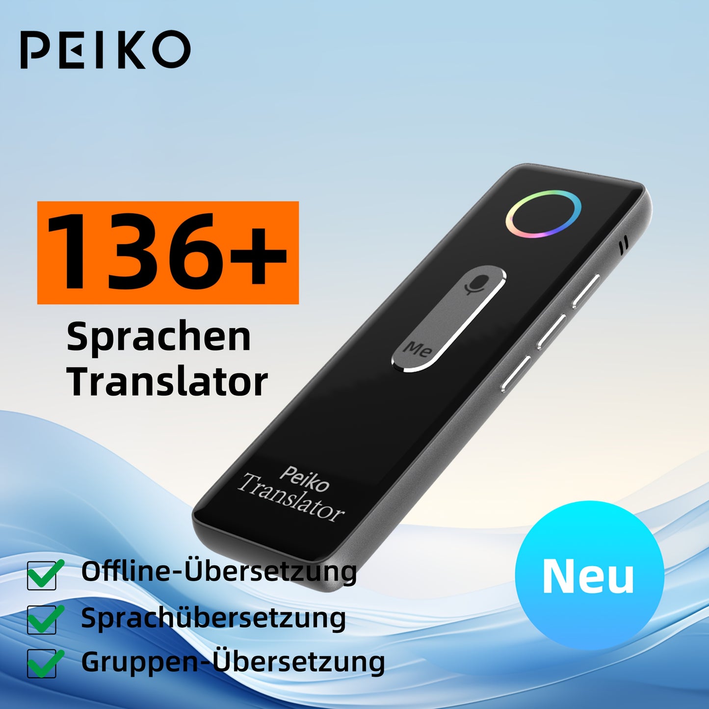 Durable gadget supports 136 languages for accurate two-way translation on-the-go.