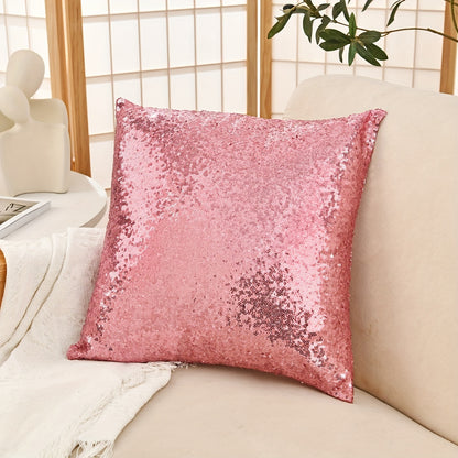 1 sequin throw pillow cover for living room or bedroom, pillow insert not included