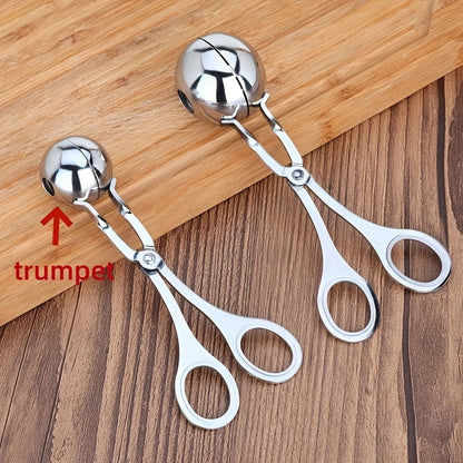 Multi-purpose stainless steel kitchen tongs - Ideal for various foods - Strong clip for home and restaurant.