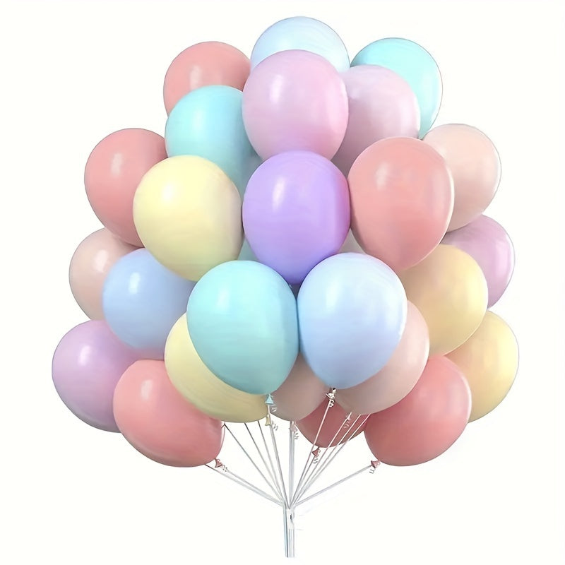 51 colorful latex balloons for weddings, birthdays, anniversaries, graduations, holidays, and celebrations. Perfect for indoor parties.