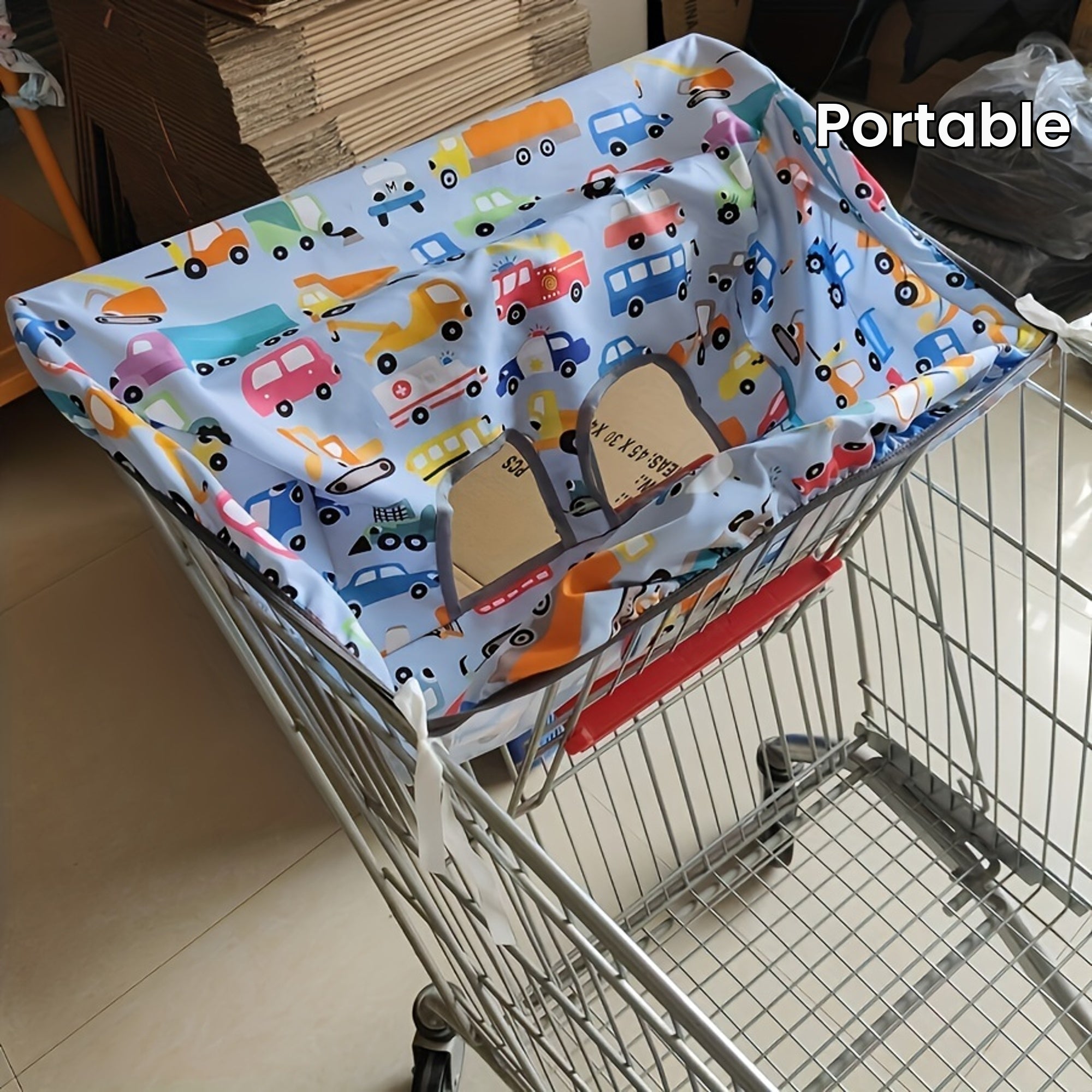 The 2-in-1 Push Car Seat Suit that can also be used as a shopping cart cover, high chair cover, and grocery cart seat cover is both simple and convenient.