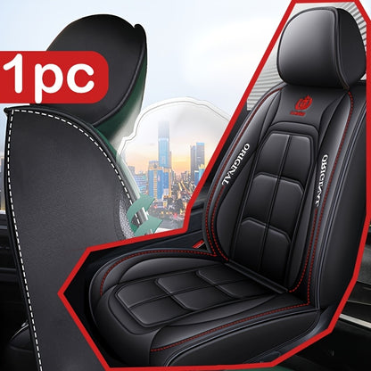 Luxury all-season car seat cushion made of ultra-soft breathable leather.