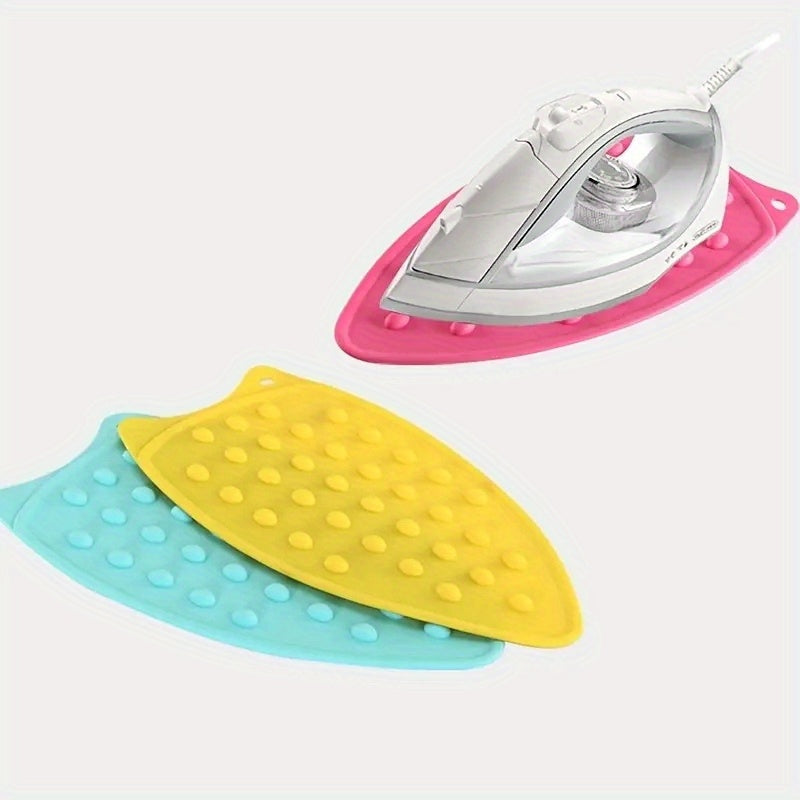 Durable and Reusable Foldable Solid Color Ironing Mat with 26.67cm Thickness, Made of Silicone Heat Insulation Material - Non-Electric Home Laundry Supplies