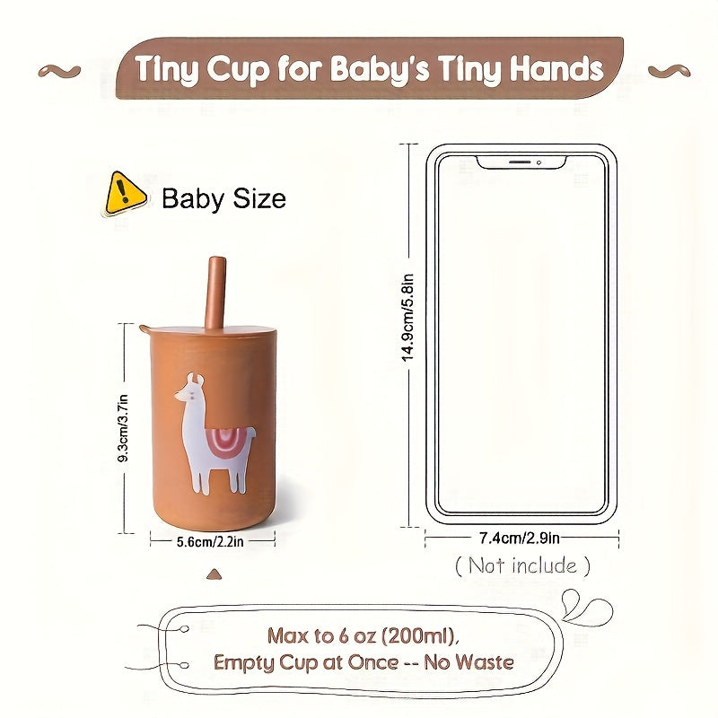 Get the TYRY.HU Silicone Training Cup for Toddlers, designed for safety and convenience. Made from BPA free silicone, this cup is durable, microwave and dishwasher safe, with an easy grip and anti-slip design. It comes with a lid and straw for added