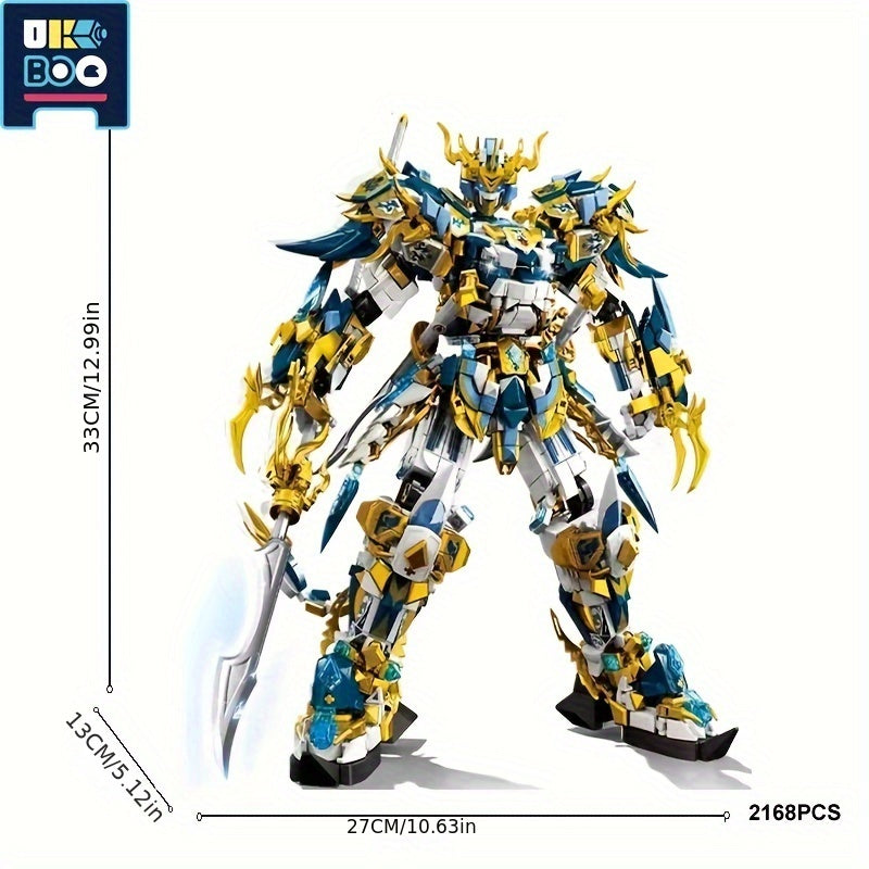 UKBOO 2186PCS Mech Series Armor Robot Building Kit, ABS Construction Set, Movie-Themed Collectible Model.