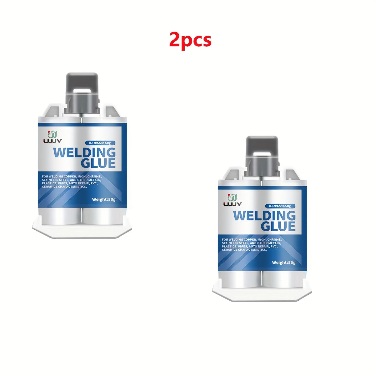 UPVY Strong Welding Glue - Waterproof, Oil-Resistant, High-Temperature Adhesive for various surfaces - Fast Curing, 80g + 30g tubes