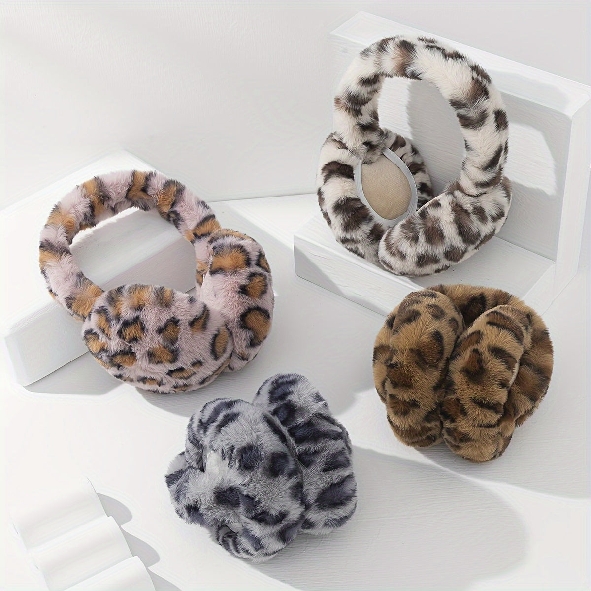 Top choice: Stylish Women's Leopard Print Ear Muffs, Made of Cozy Polyester Material, Hand Washable, Premium Quality, Ideal Ear Protection