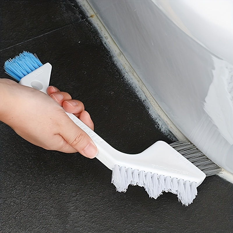 Versatile Hard Bristle Grout Brush with Plastic Handle - Ideal for Bathroom, Toilet, Kitchen, Living Room, and Bedroom Cleaning - Eco-Friendly, No Electricity Required - Perfect for Cleaning Corners and Crevices