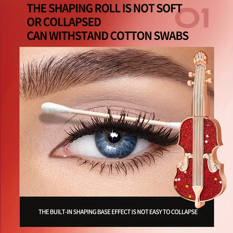 TVLV Violin Lengthening Curl Styling Mascara: Waterproof, Slim, Long-lasting, No Smudging