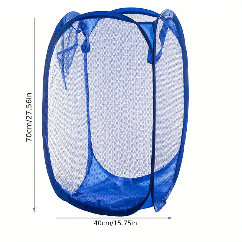 Extra Large Pop-up Laundry Hamper with Mesh Breathable Design, 70.0*40.01cm, Foldable Dirty Clothes Storage Basket Featuring Sturdy Handles, Ideal for Toy Storage.