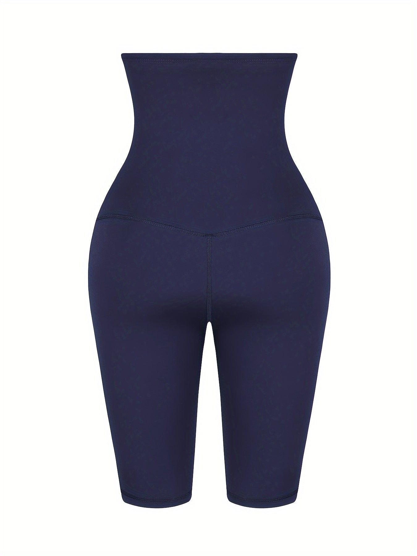 High-waist joggers for women with tummy control, made of nylon spandex. Ideal for outdoor running, in solid color knit fabric. Model MT200395.