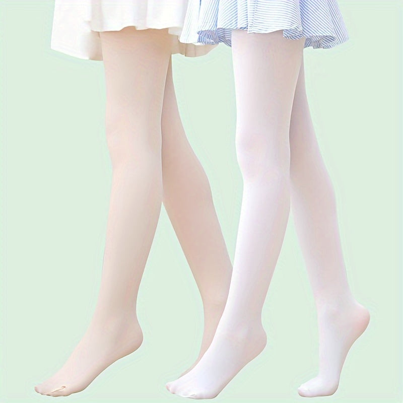 3 solid pantyhose for girls, perfect for ballet dancing and training activities