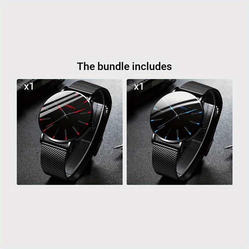 Stylish Men's Quartz Watch with Avant-Garde Design, Alloy Mesh Band, Non-Water Resistant, Round Zinc Alloy Case, Elegant Electronic Sports Watch - Perfect for Gifting