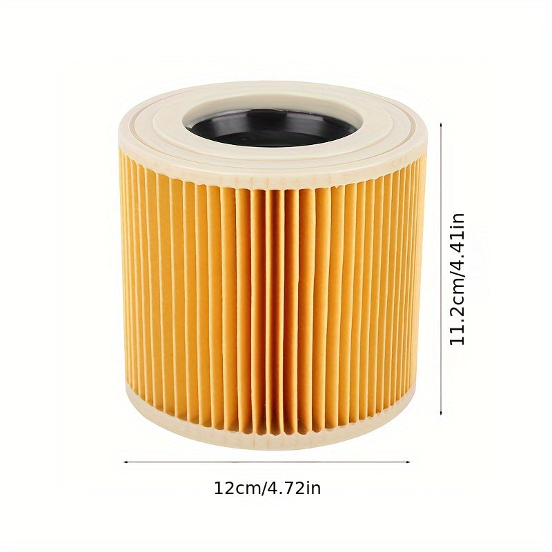 This A2004 vacuum filter is compatible with Karcher models WD2.200, WD2.250, WD3.200, WD3.300, A2054, A2204, and A2656. It comes in a pack of 1.