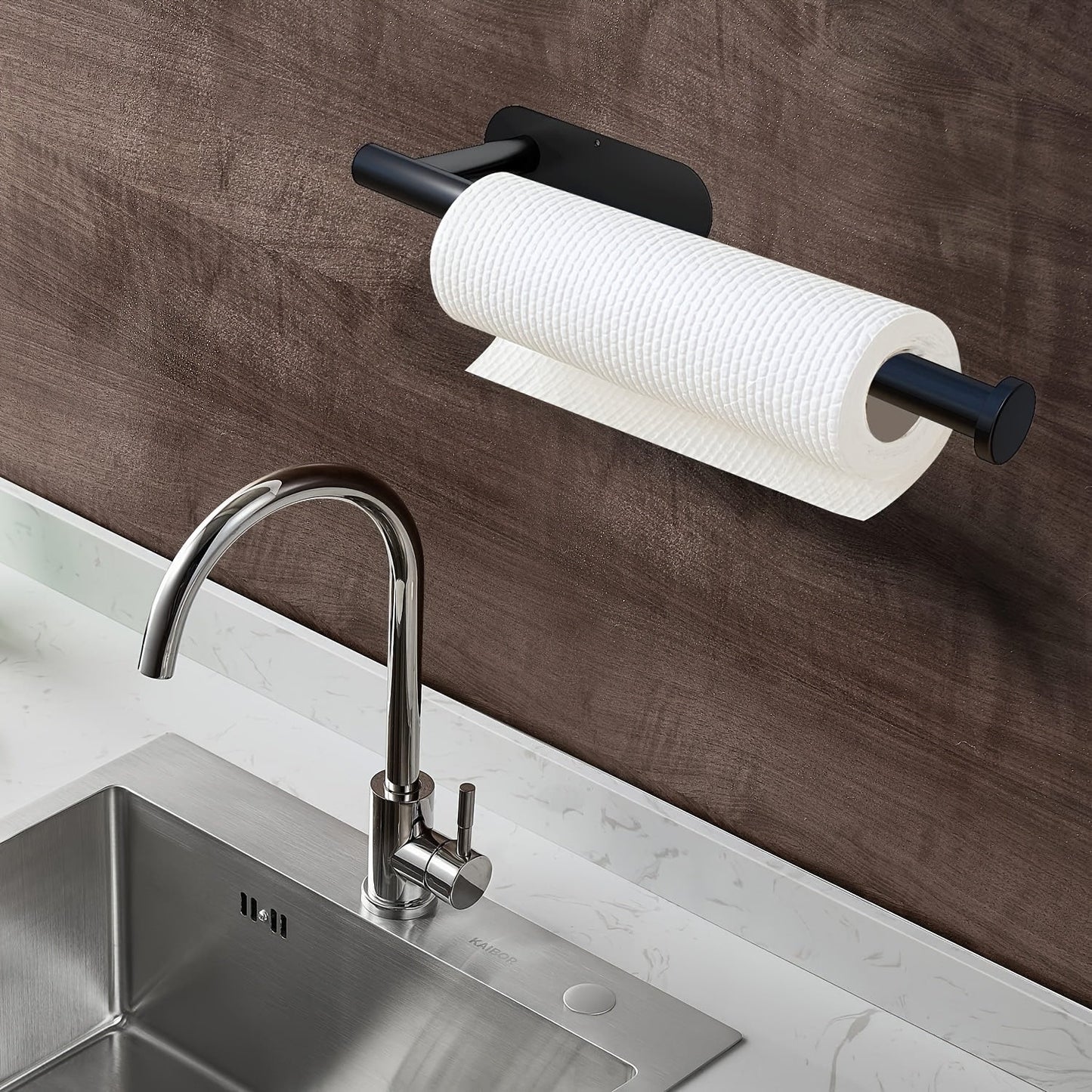 Stylish and convenient, the Modern Stainless Steel Wall Mount Paper Towel Holder in Brushed Silver is the perfect kitchen accessory for easy access to your paper towels. This sleek dispenser is designed to keep your paper towels organized and within