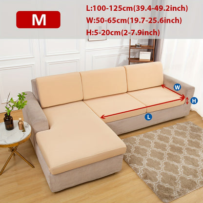 Classic Stretch Sofa Cover, Elastic Band Slipcover for Armchair to Sectional Sofas, Machine Washable Polyester and Spandex Blend, Fits Single to Four Seater Couches.