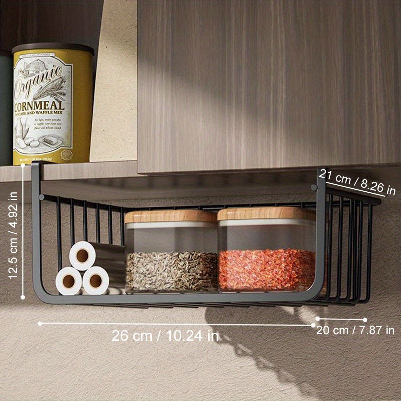 Get the Most Out of Your Kitchen Space with this Convenient Under Shelf Basket!