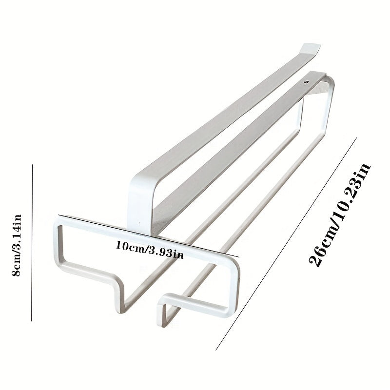 Metal Stemware Rack for 1 piece, Hanging Storage Organizer for Glassware under Cabinet, Modern Home Bar No-Drill Hanger