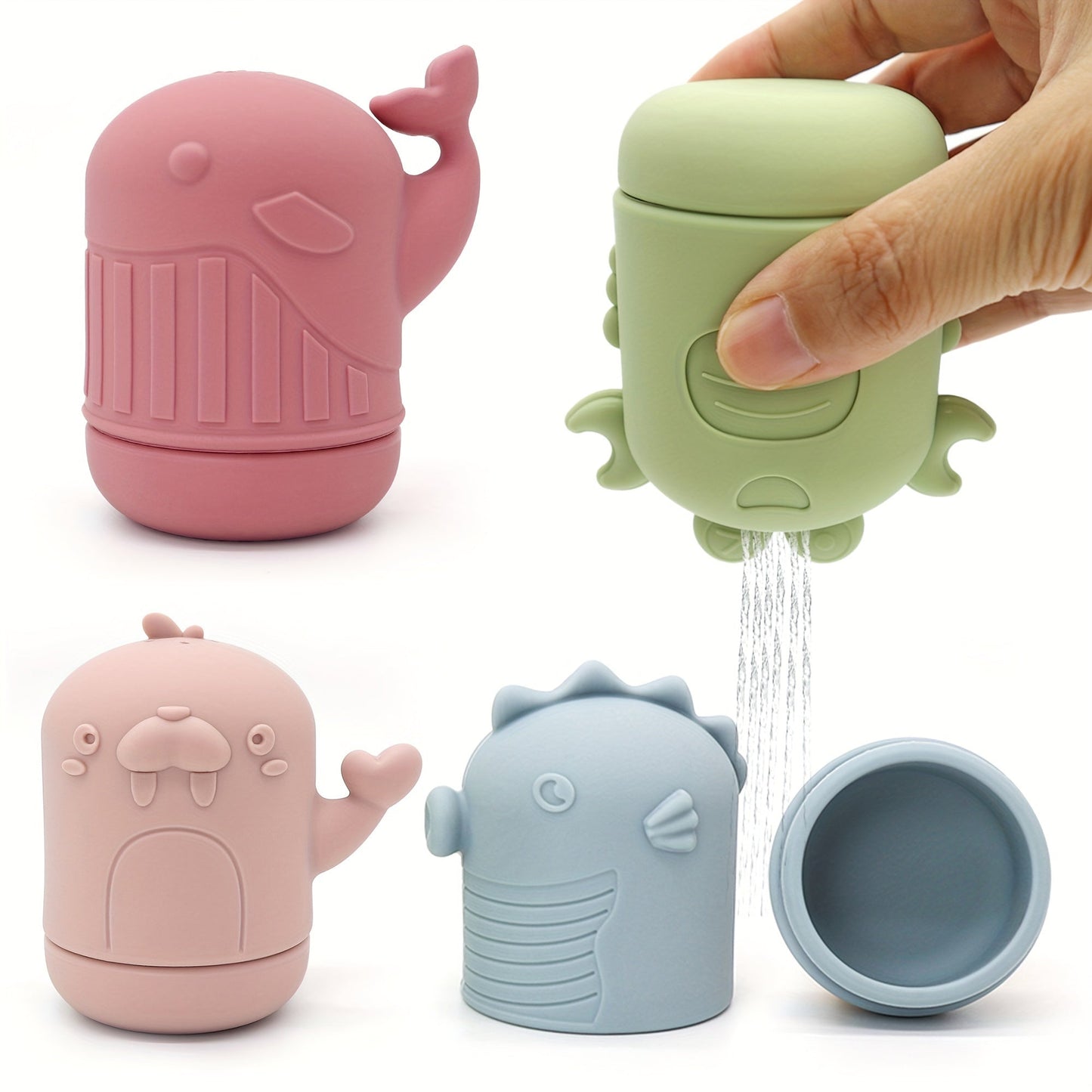 Bath Time Fun: Silicone Water Spraying Toys for Babies and Toddlers in the Tub