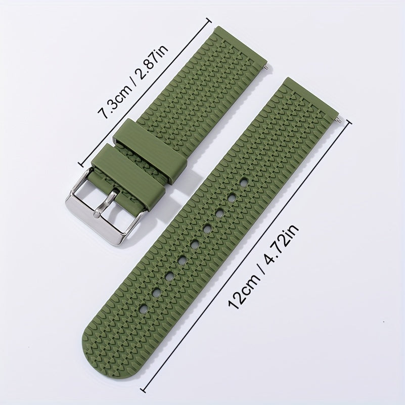 Get a premium Soft Sport Rubber Watch Strap with Quick Release Silicone Watchband in sizes 18mm, 20mm, 22mm, and 24mm. The perfect Gift choice for King's Day celebrations.