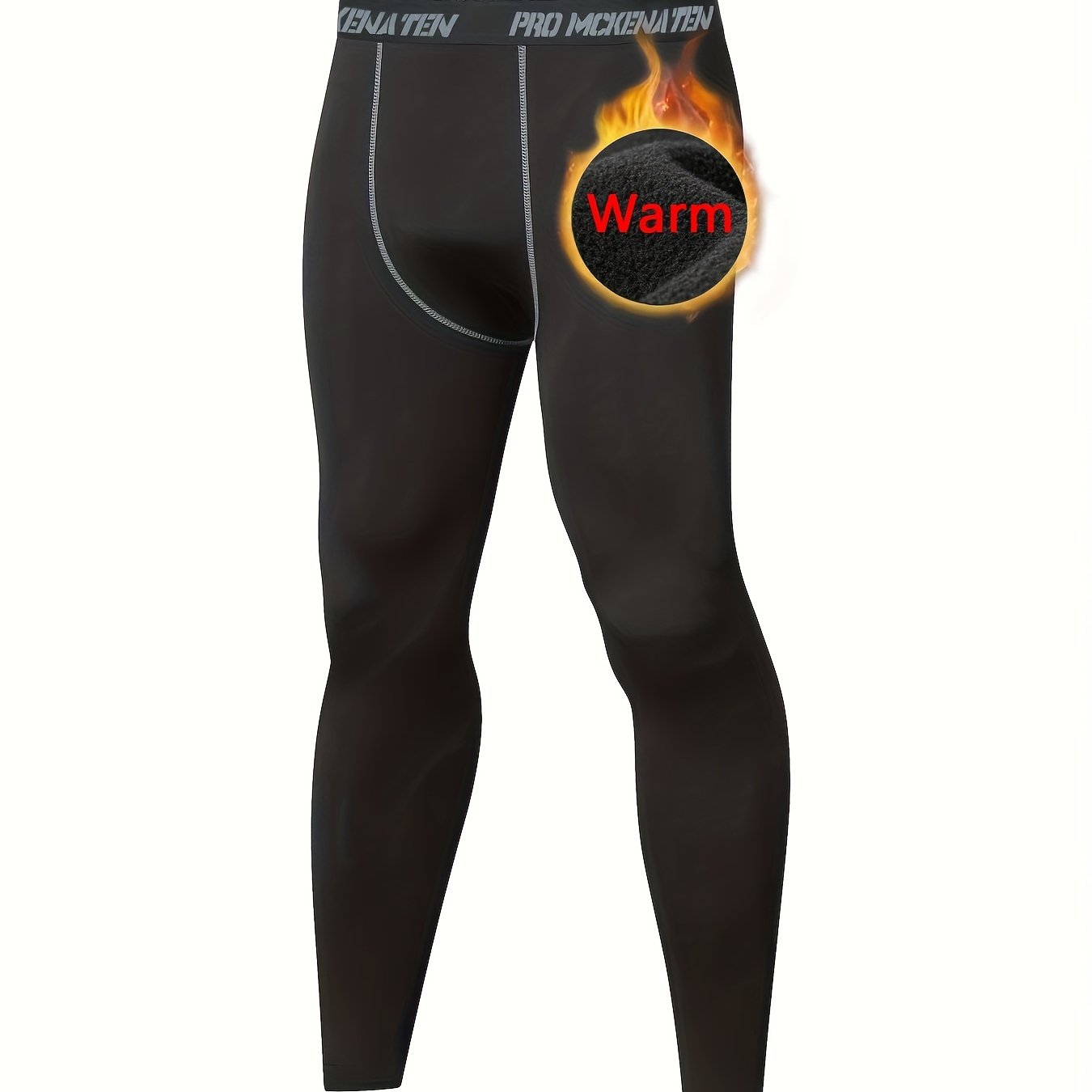 Men's Thermal Compression Base Layer Basketball Running Tights