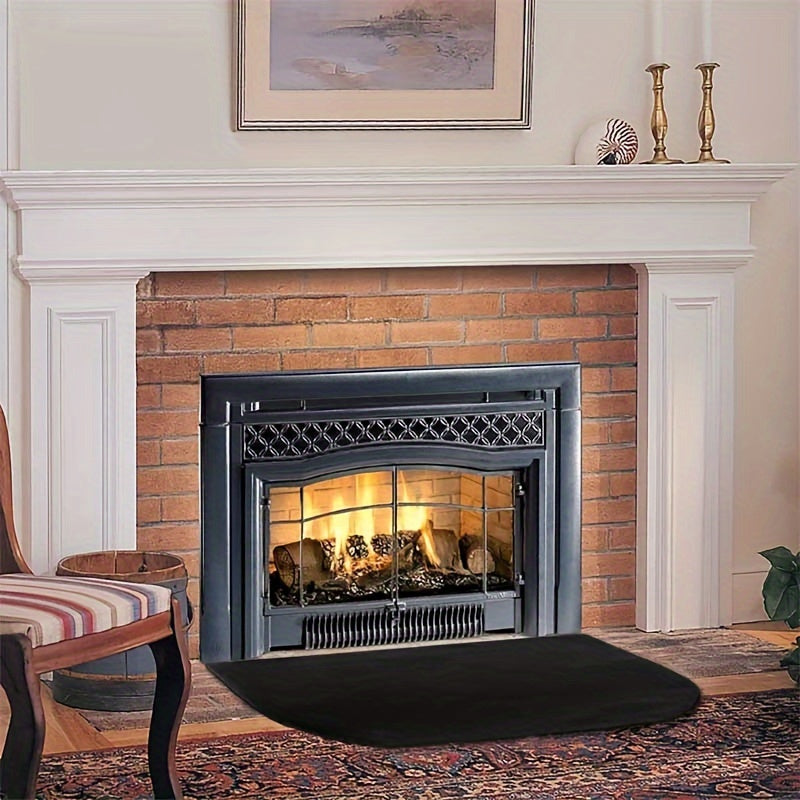 Silicone Flame Retardant Mat for High-Temperature Fireplace Protection, Wood Stove Carpet Guard, and Heat Insulation Blanket