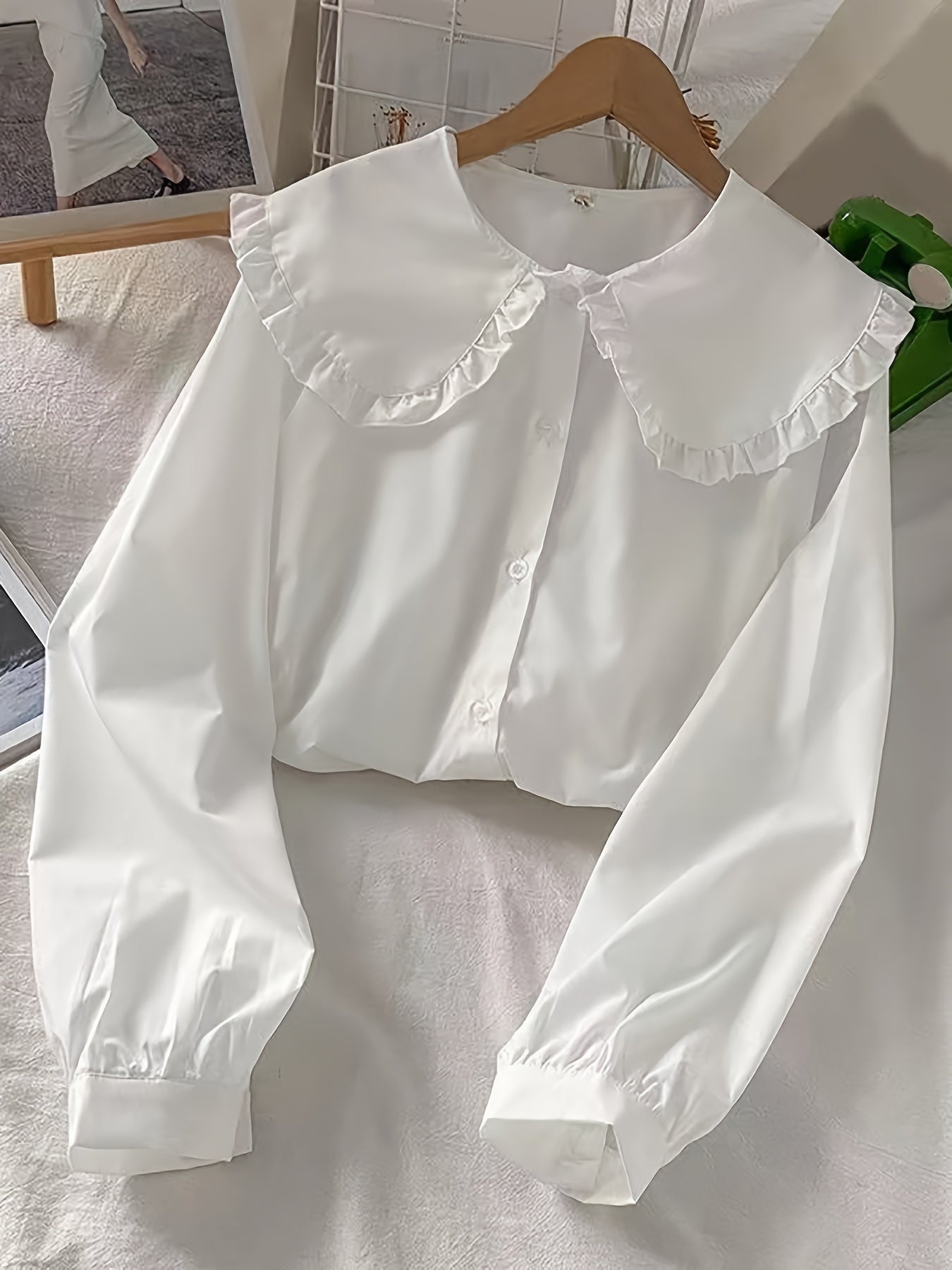 Women's A-14 Long-Sleeve Shirt with Doll Collar