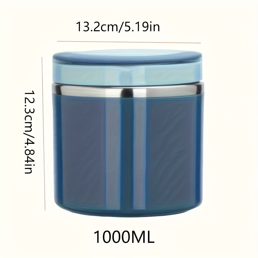 Large Capacity Stainless Steel Insulated Lunch Jar - Reusable Food Container Perfect for Soup & Breakfast, Great for School, College, and Office.