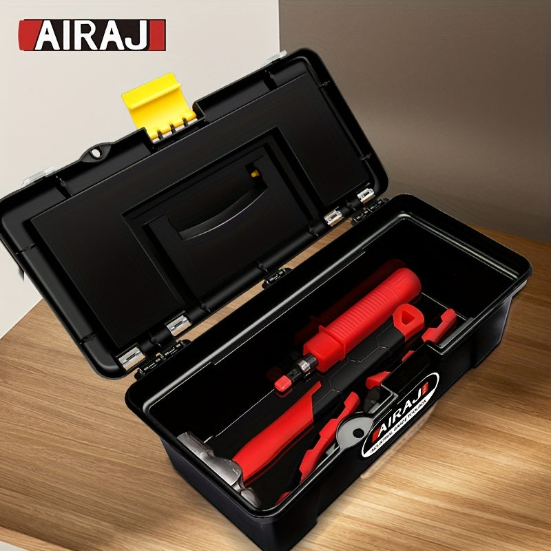 AIRAJ 1pc Multifunctional Mini Tool Box with Handle, Organizer Storage Box, Lightweight & Durable for Craft and Household Use