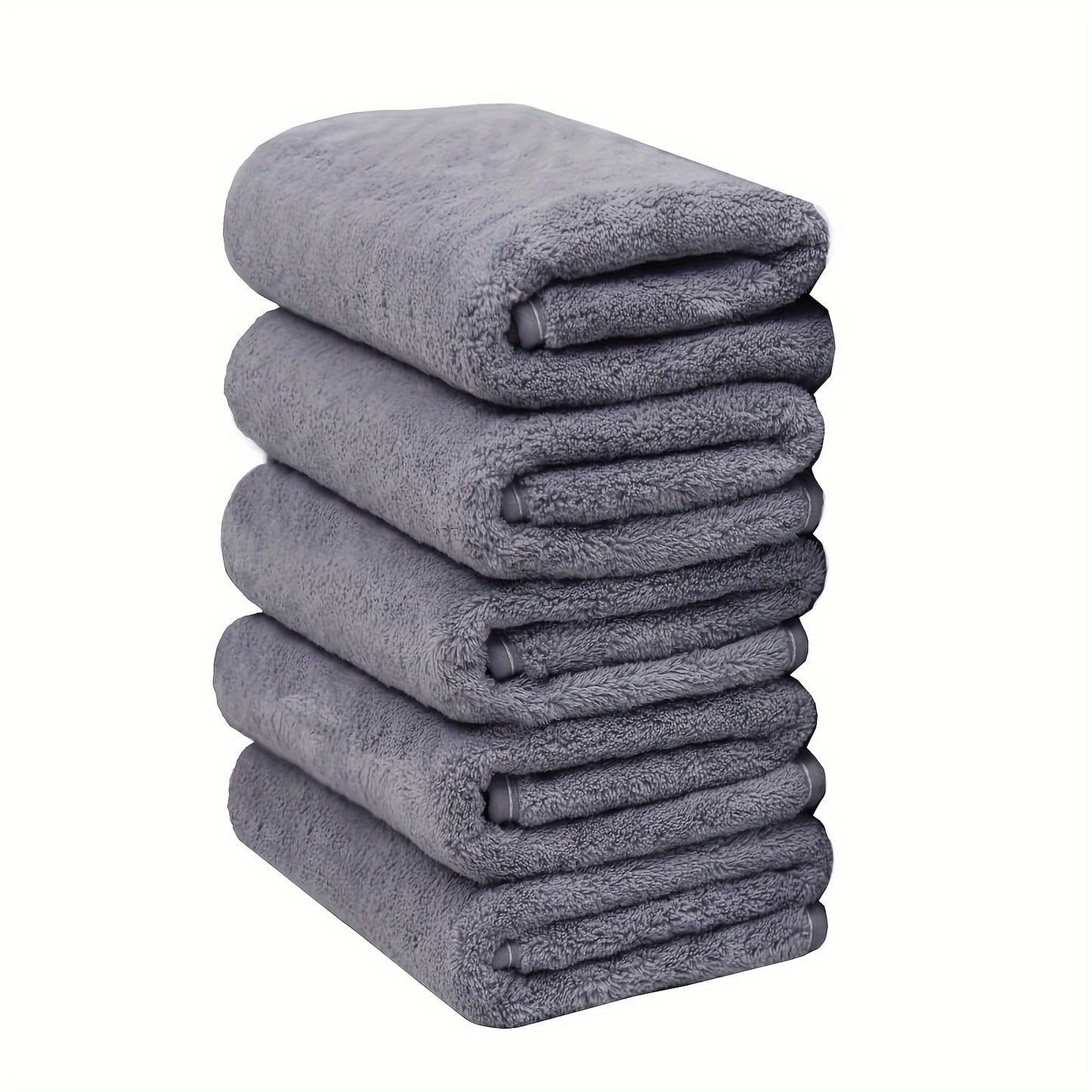 Soft and absorbent hand towel set (5/10pcs) for bathroom, gym, hotel, and spa. Made of durable polyester with contemporary design.