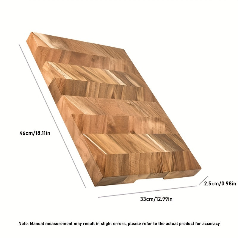 Premium Acacia Wood Cutting Board - A Popular Pick for Your Kitchen! Solid, Mold-Resistant Chopping Block Ideal for Fruits & Vegetables - Great for Holiday Cooking, including Halloween, Christmas, Easter, and Thanksgiving. Imported, Jointed Design with