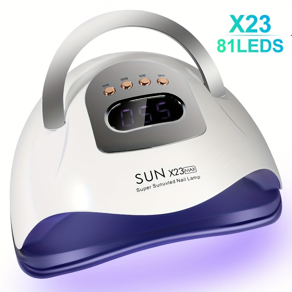 High power LED nail light machine for salon and home use, with no black hands, portable, quick-drying, and four timers.