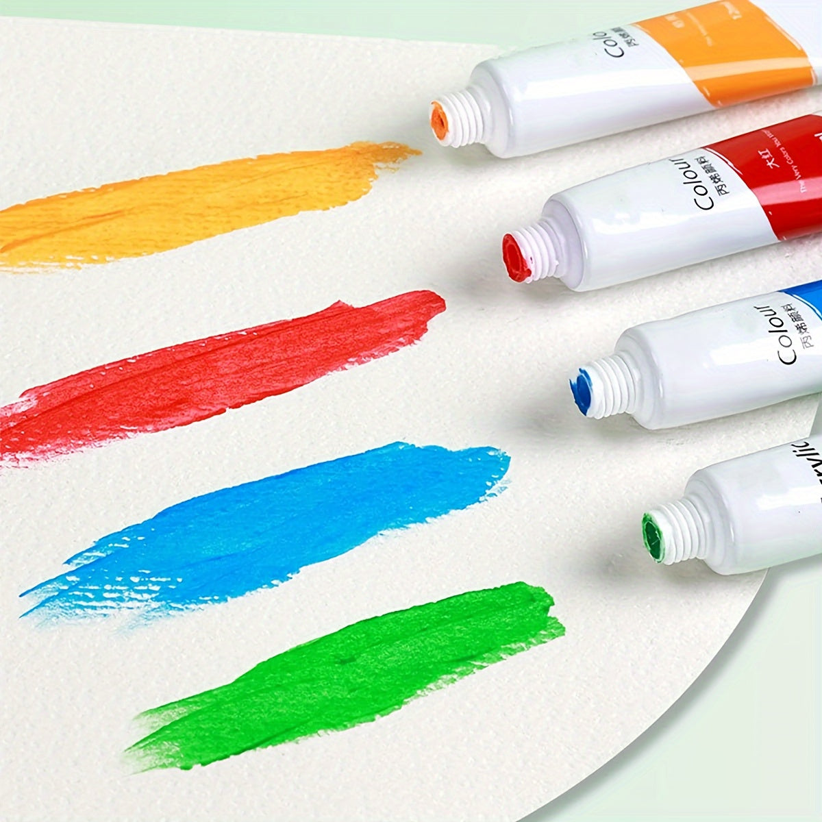 24-color acrylic paint set with 5ml tubes for vibrant and versatile art projects, ideal for artists, students, and crafters.