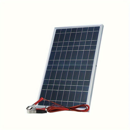 Portable solar panel kit with 100A controller and USB 5V charger for RVs, boats, camping, hiking, phones, watches, and pet beds. Powered by solar energy.