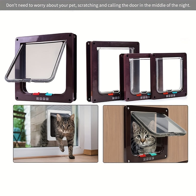 Two-Way Pet Door: Secure and Convenient Access for Cats and Dogs