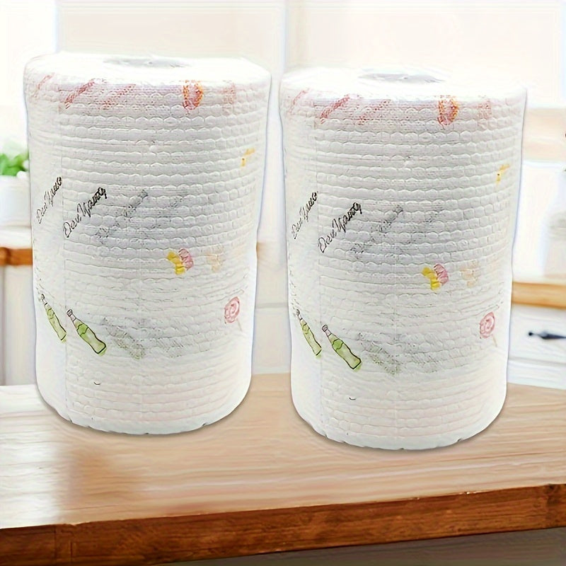 These reusable non-woven fabric wipes are perfect for cleaning your kitchen, bathroom, toilet, and living room. With 200 sheets of microfiber cloths, they are ideal for all your household cleaning needs. Great for Christmas party cleanup!